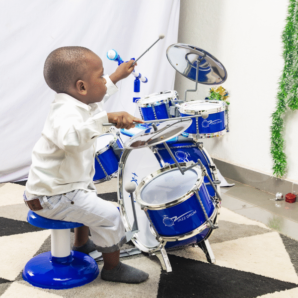 Batterie Électronique pour Enfants avec Microphone